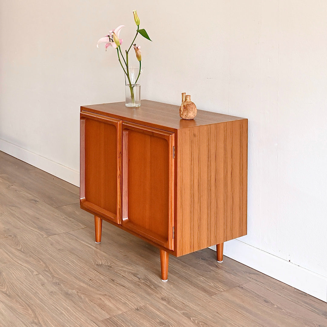 Mid Century Teak Sideboard LP Record Cabinet by Chiswell
