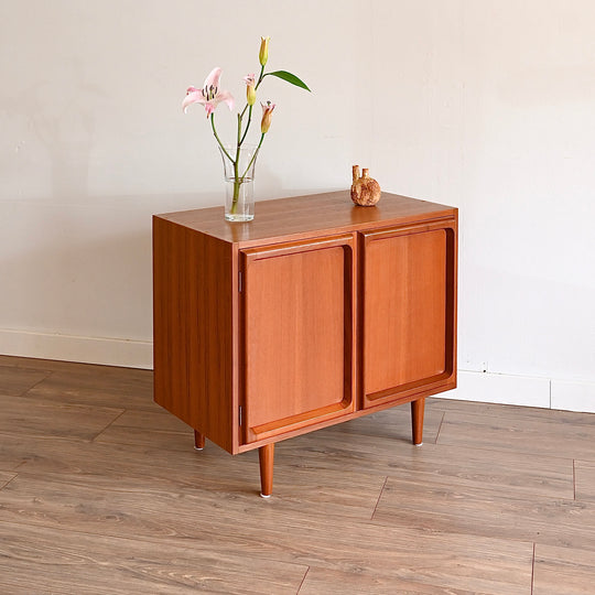 Mid Century Teak Sideboard LP Record Cabinet by Chiswell