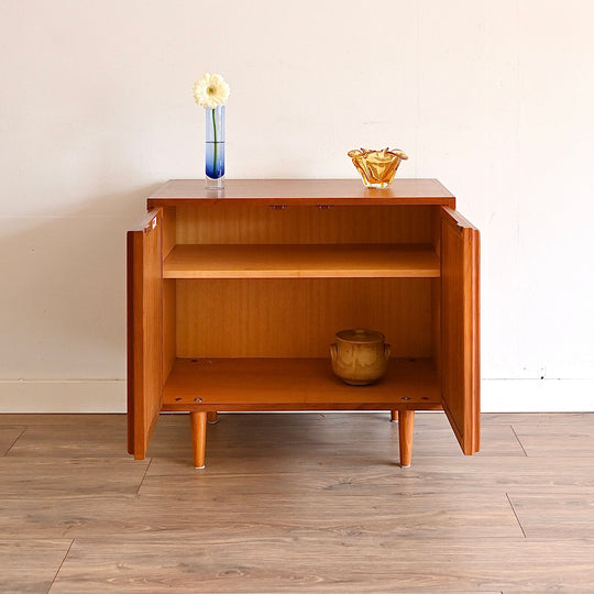 Mid Century Teak Sideboard LP Record Cabinet by Chiswell