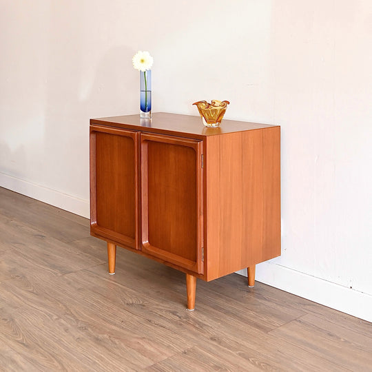 Mid Century Teak Sideboard LP Record Cabinet by Chiswell