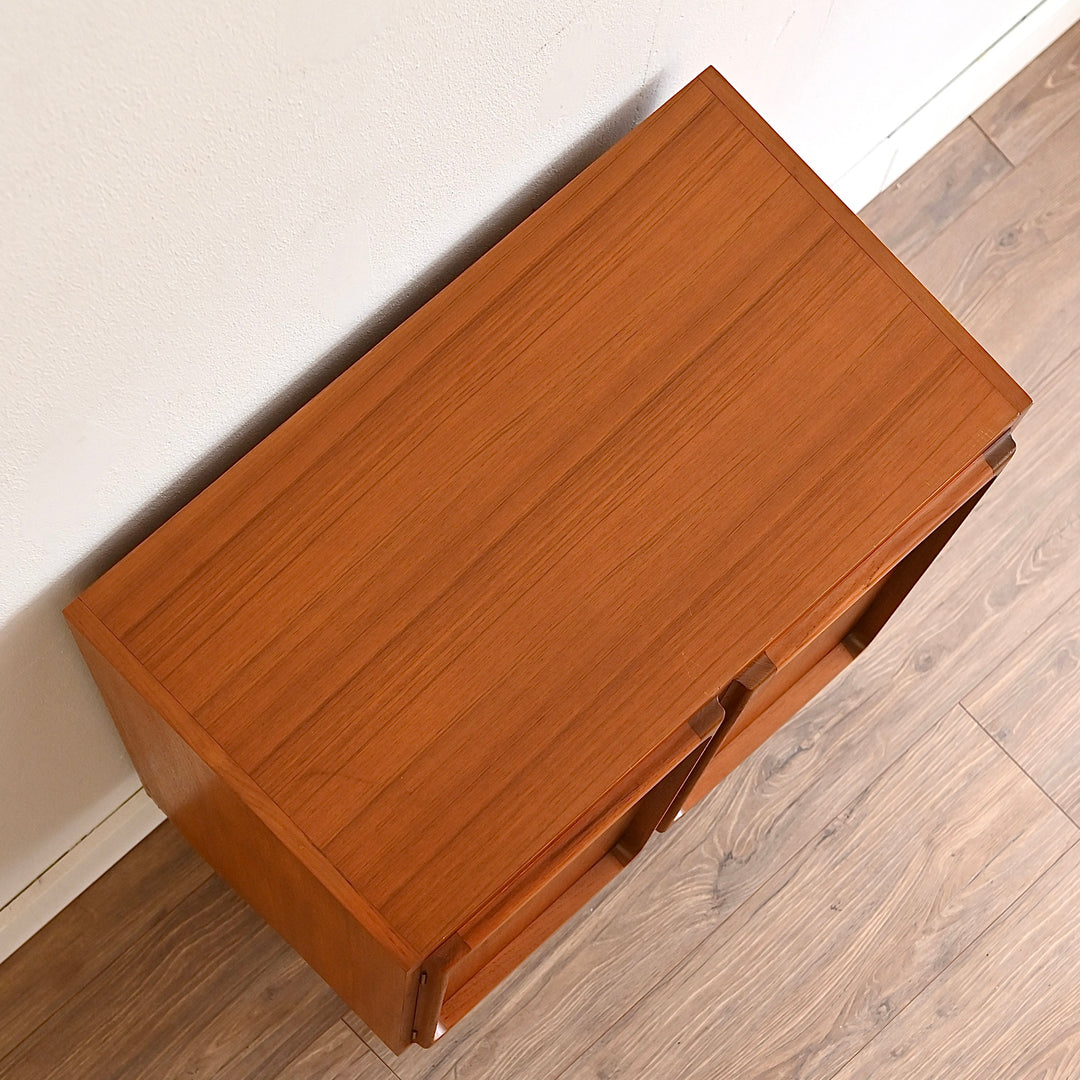 Mid Century Teak Sideboard LP Record Cabinet by Chiswell