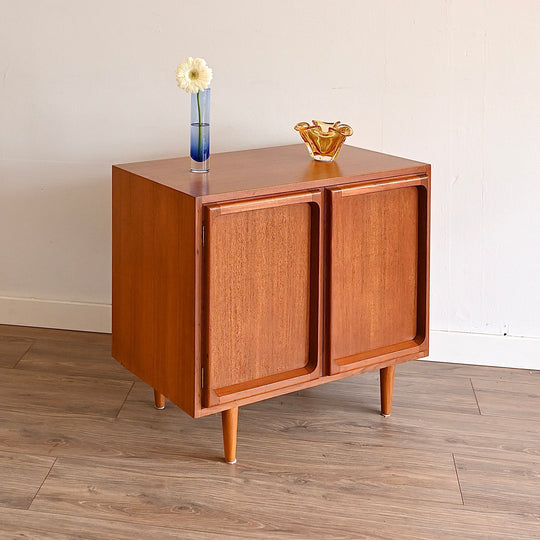 Mid Century Teak Sideboard LP Record Cabinet by Chiswell
