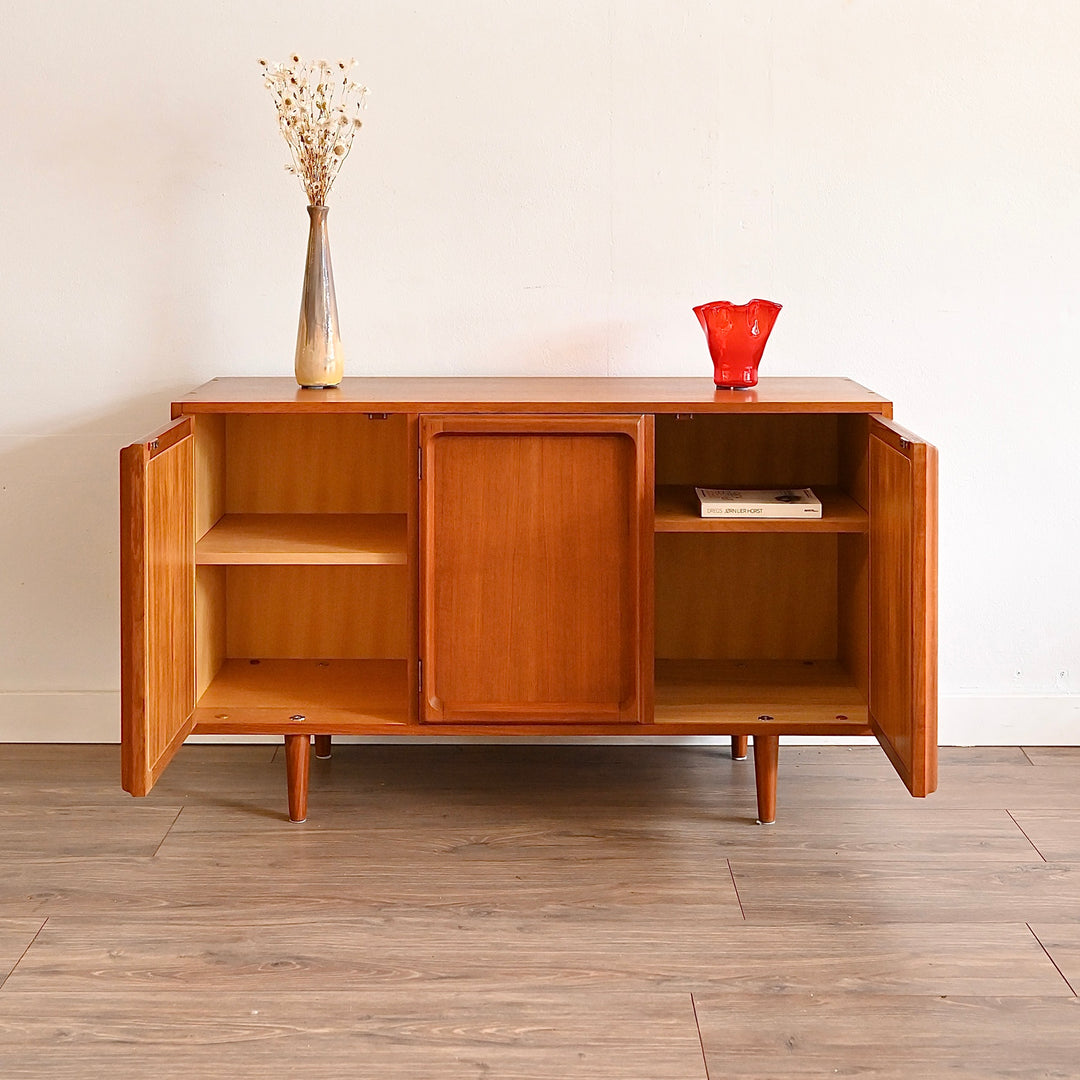 Mid Century Teak Sideboard LP Record Cabinet by Chiswell