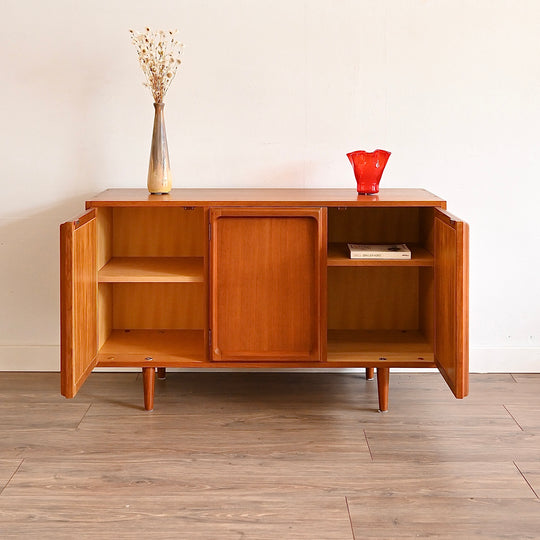 Mid Century Teak Sideboard LP Record Cabinet by Chiswell