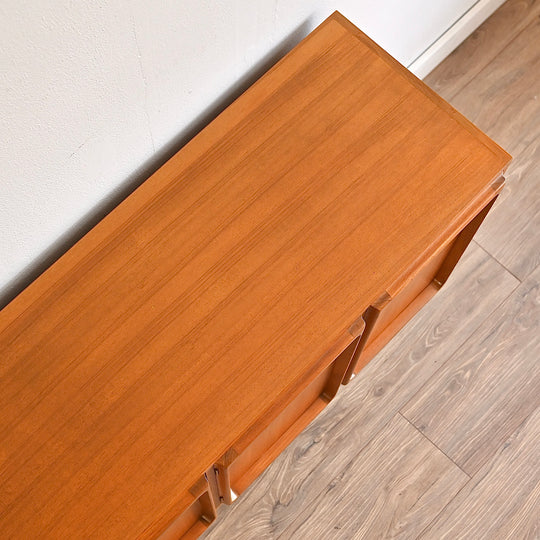 Mid Century Teak Sideboard LP Record Cabinet by Chiswell