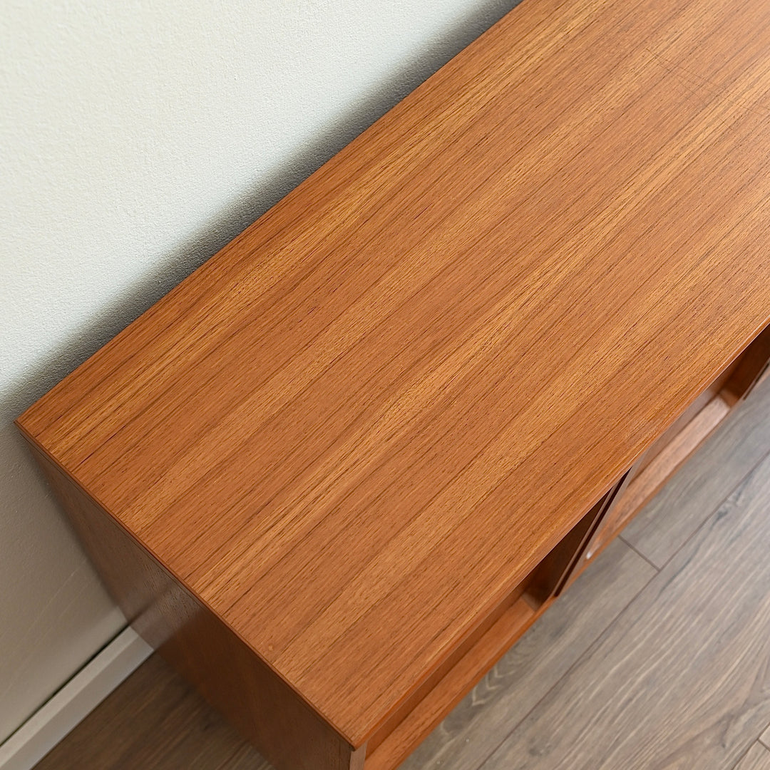 Mid Century Walnut Sideboard Bookshelf Cabinet