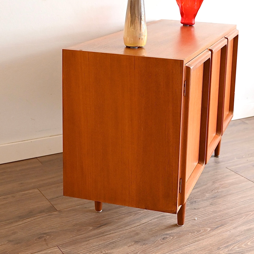 Mid Century Teak Sideboard LP Record Cabinet by Chiswell