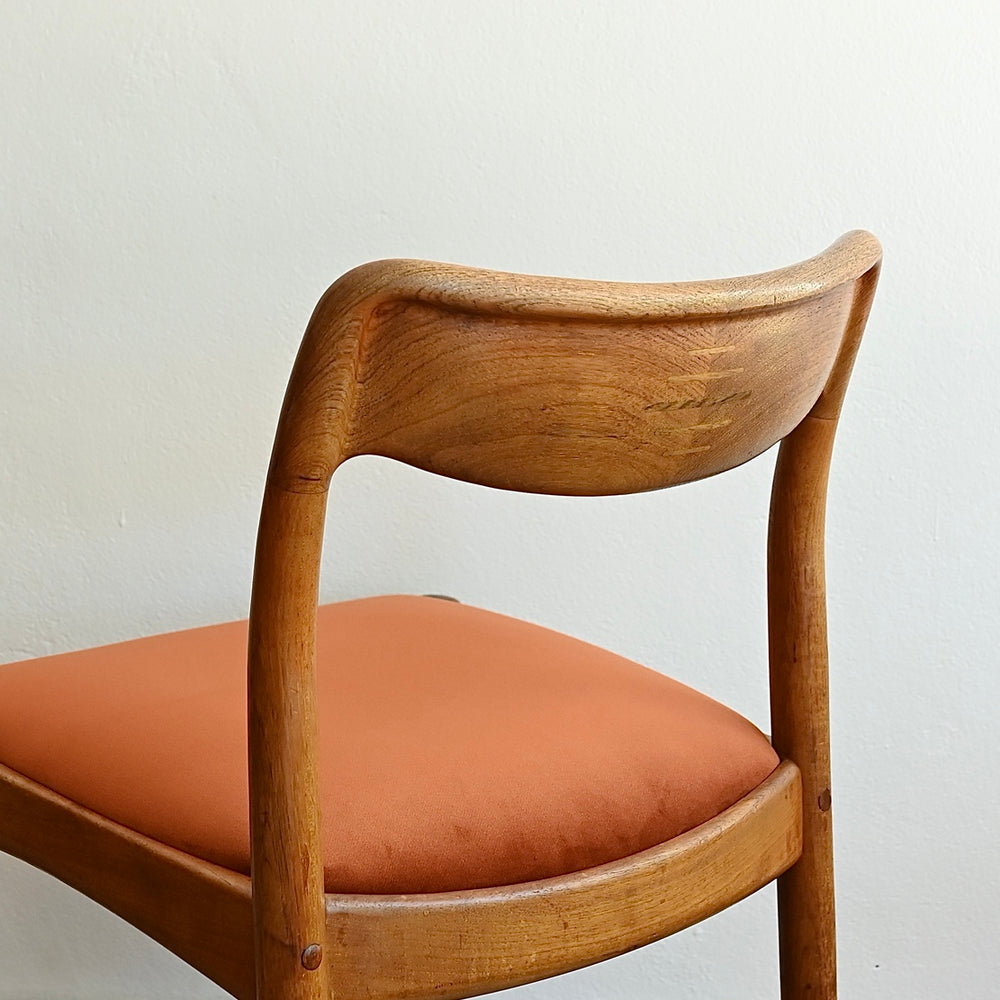 4x Mid Century Teak Dining Chairs by D Scan