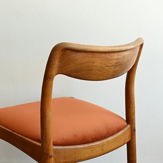 4x Mid Century Teak Dining Chairs by D Scan