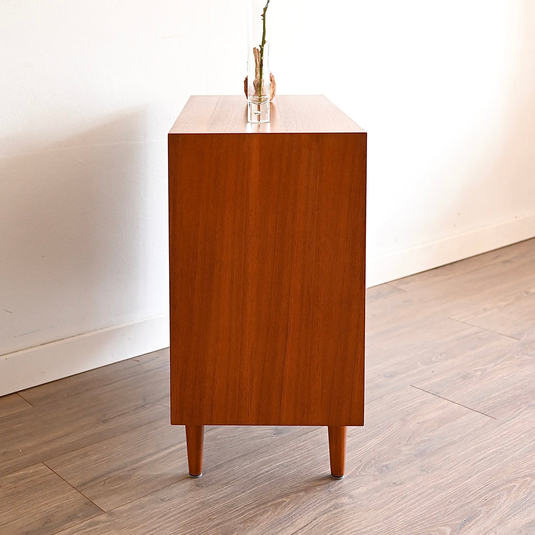 Mid Century Teak Sideboard LP Bookshelf Shelving by Chiswell