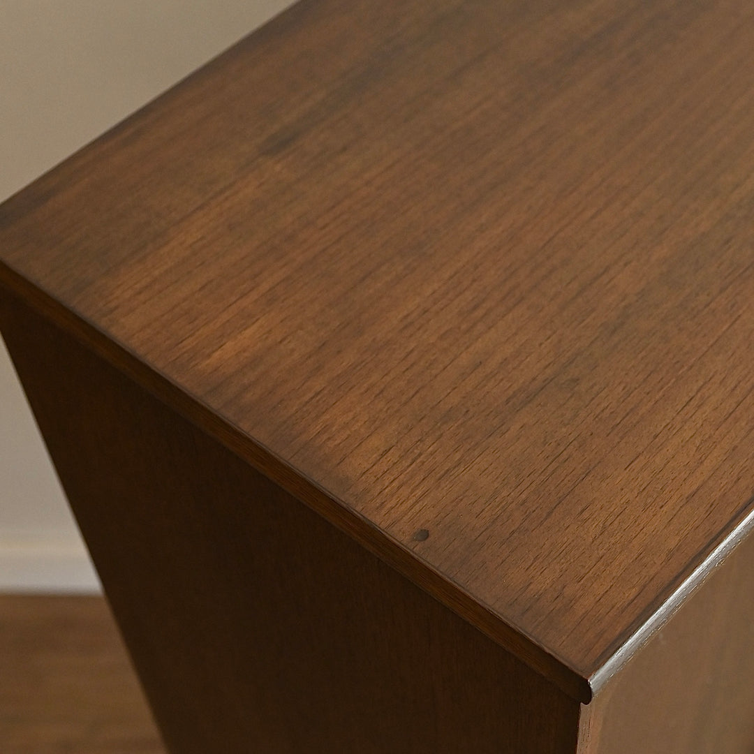 Mid Century Walnut Sideboard Bookshelf Cabinet