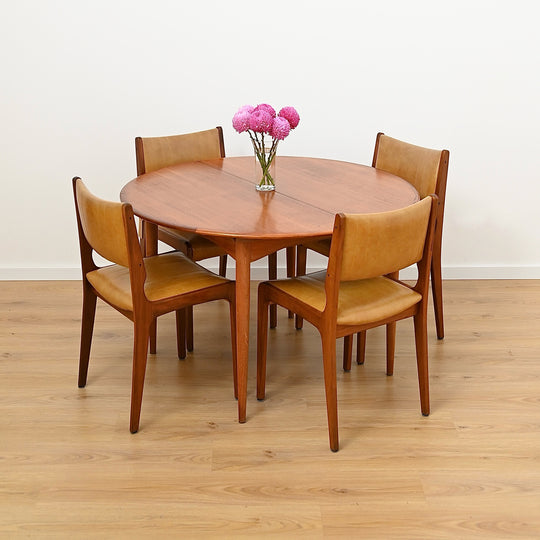 Parker Teak Round Extendable Dining Table