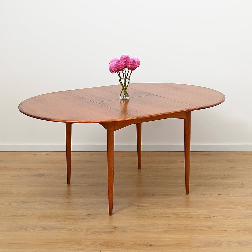 Parker Teak Round Extendable Dining Table