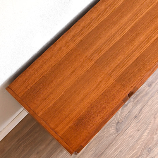 Mid Century Teak Sideboard LP Record Cabinet with Drawers by Chiswell