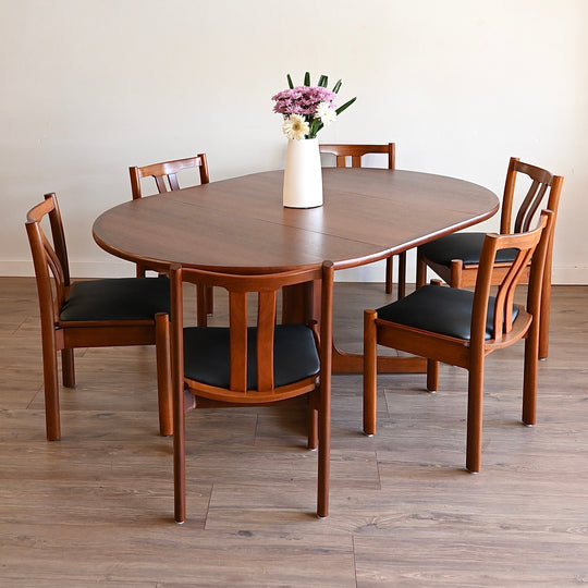 Mid Century Jarrah Dining Table and Chairs by CATT