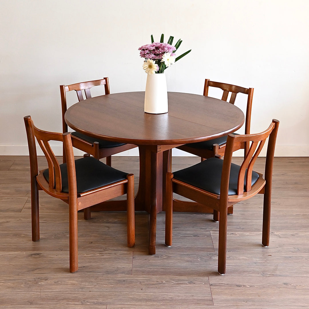 Mid Century Jarrah Dining Table and Chairs by CATT