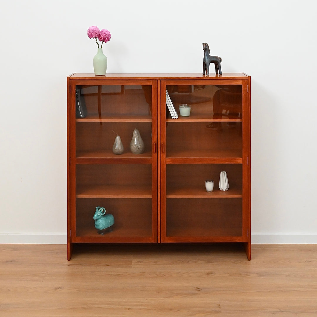 Parker Teak Wall Unit Display Cabinet Hutch