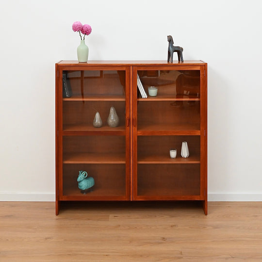 Parker Teak Wall Unit Display Cabinet Hutch