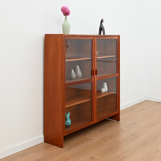 Parker Teak Wall Unit Display Cabinet Hutch