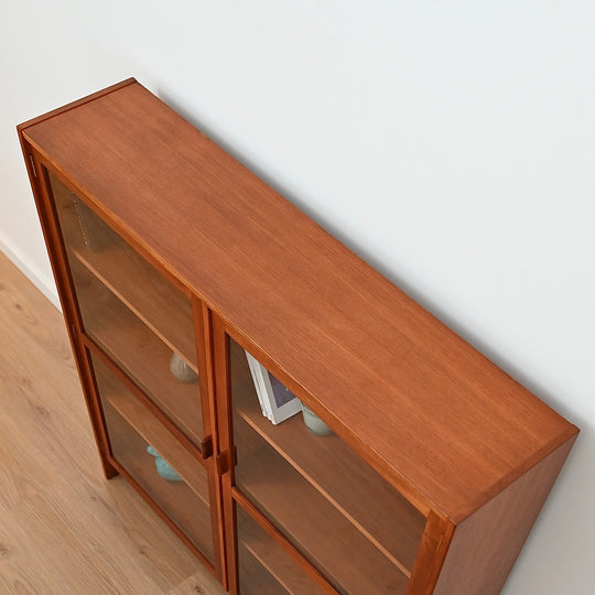 Parker Teak Wall Unit Display Cabinet Hutch