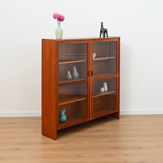 Parker Teak Wall Unit Display Cabinet Hutch