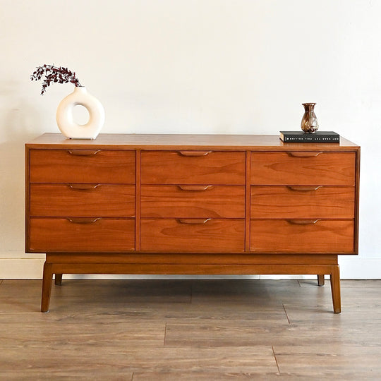 Mid Century Teak Dresser Drawers Low Boy Sideboard