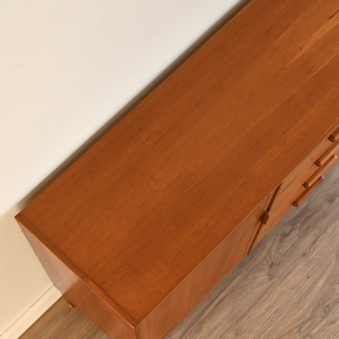 Parker Teak Sideboard LP Record Cabinet with Drawers