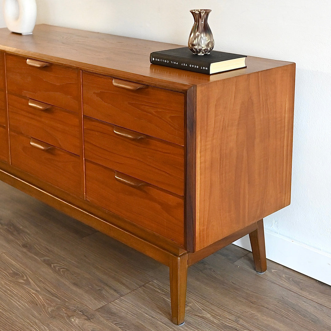 Mid Century Teak Dresser Drawers Low Boy Sideboard