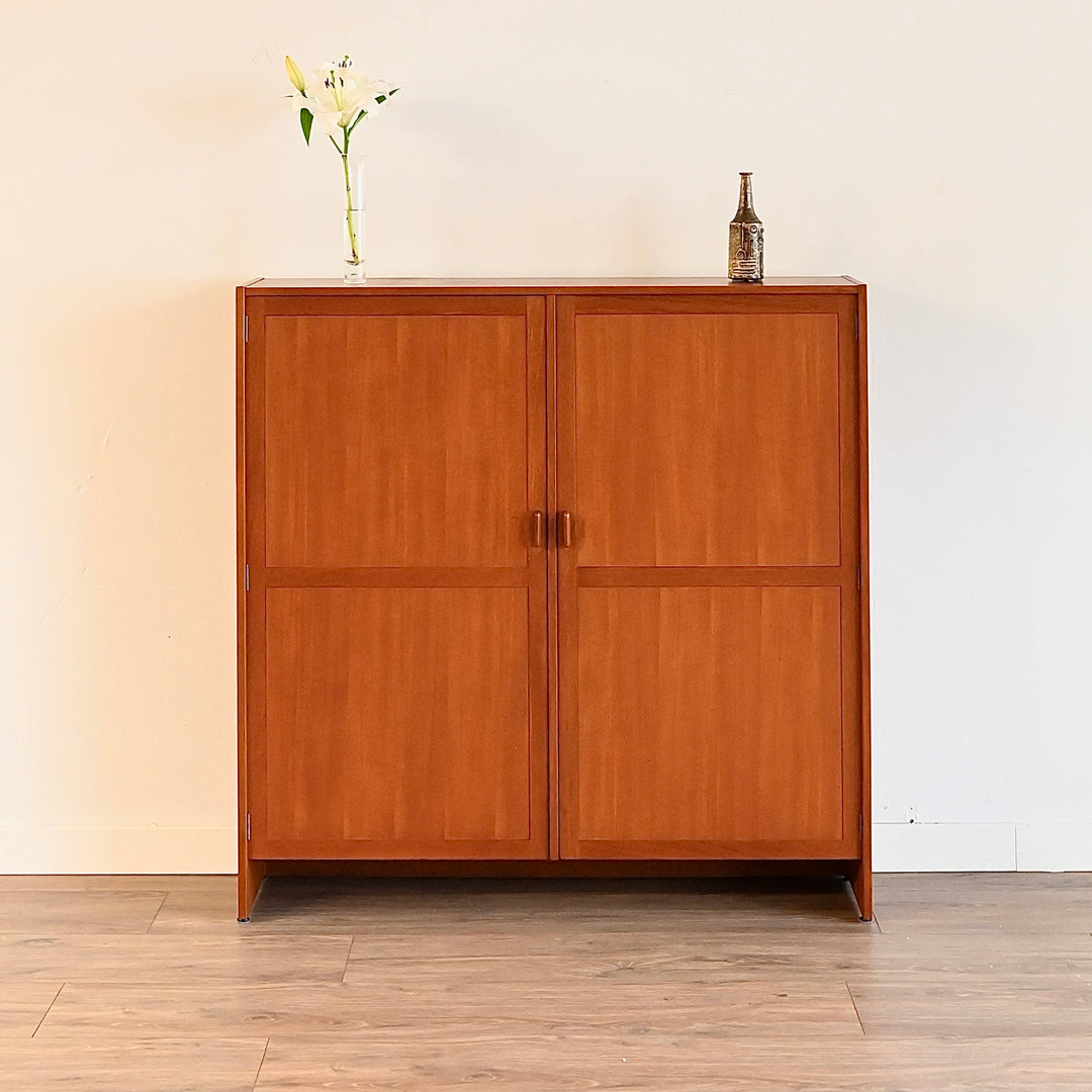 Parker Teak Wall Unit Cabinet Hutch 
