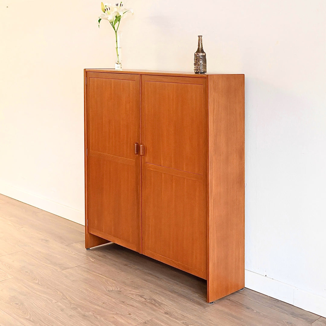 Parker Teak Wall Unit Cabinet Hutch 