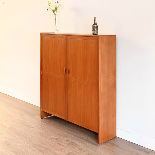Parker Teak Wall Unit Cabinet Hutch 