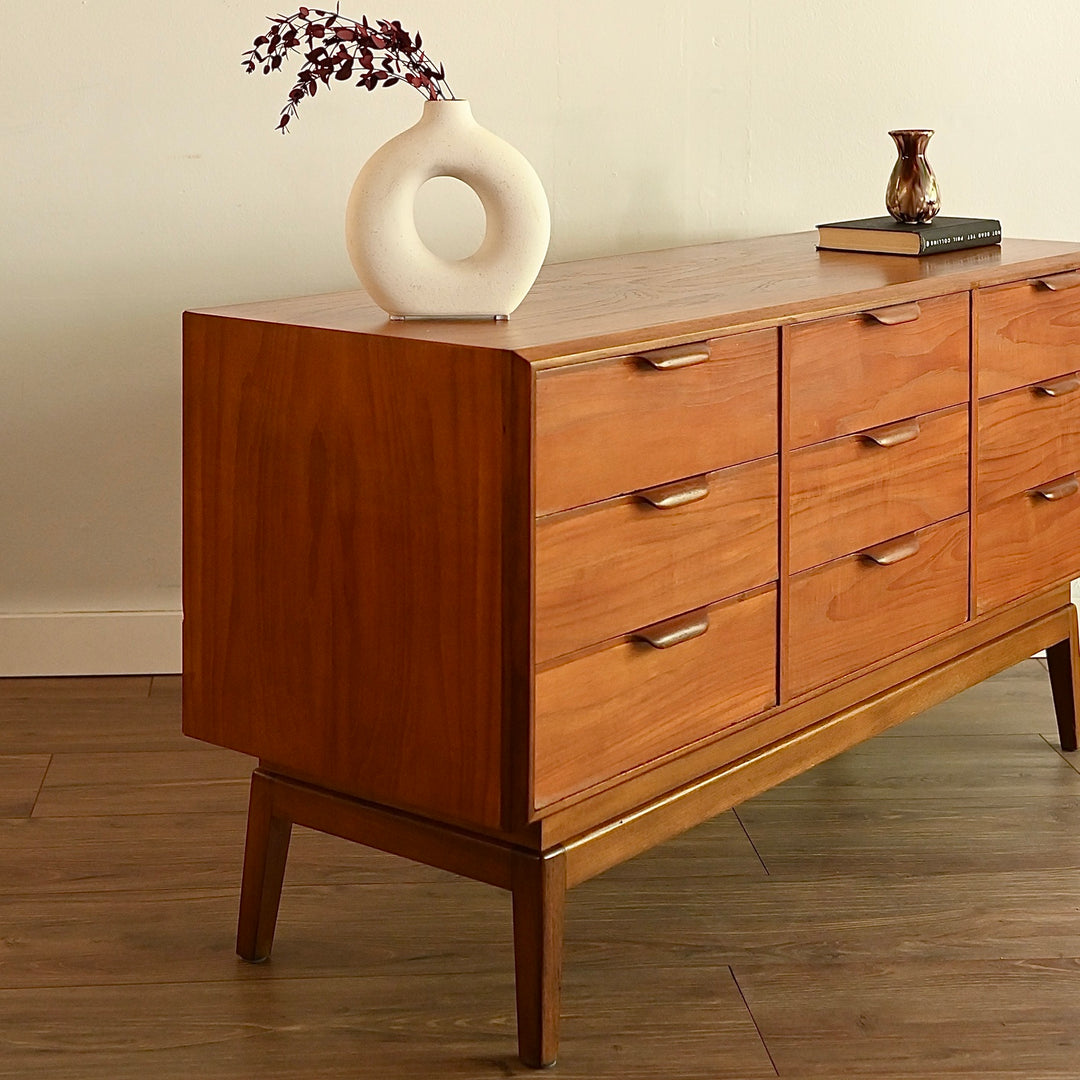 Mid Century Teak Dresser Drawers Low Boy Sideboard