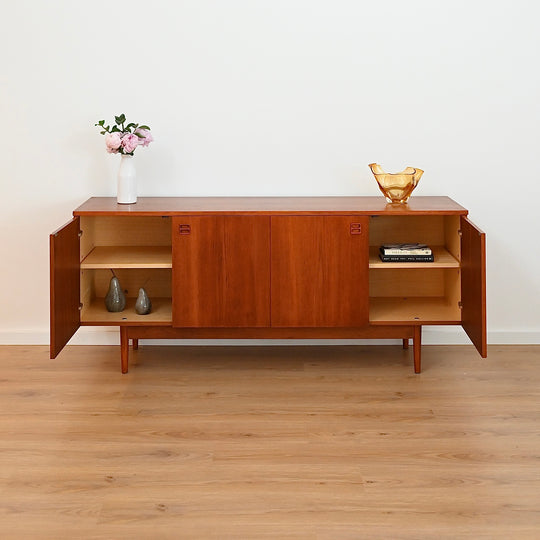 Mid Century Teak Sideboard Credenza by Wrightbilt VIC - Refinished