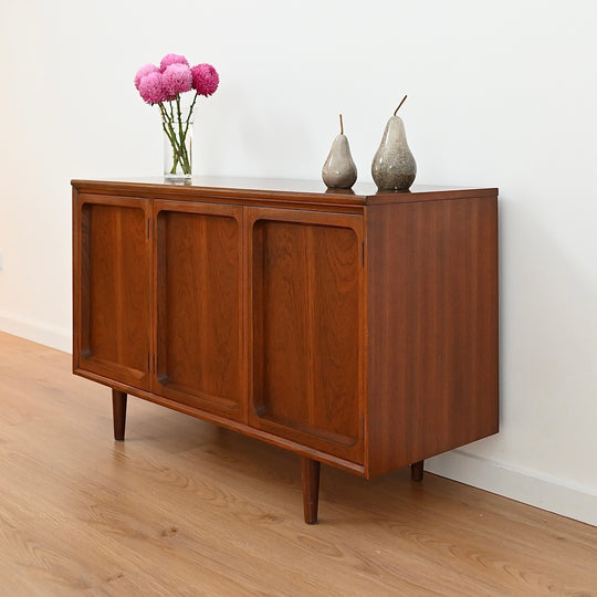 Mid Century Walnut Sideboard Buffet by Chiswell