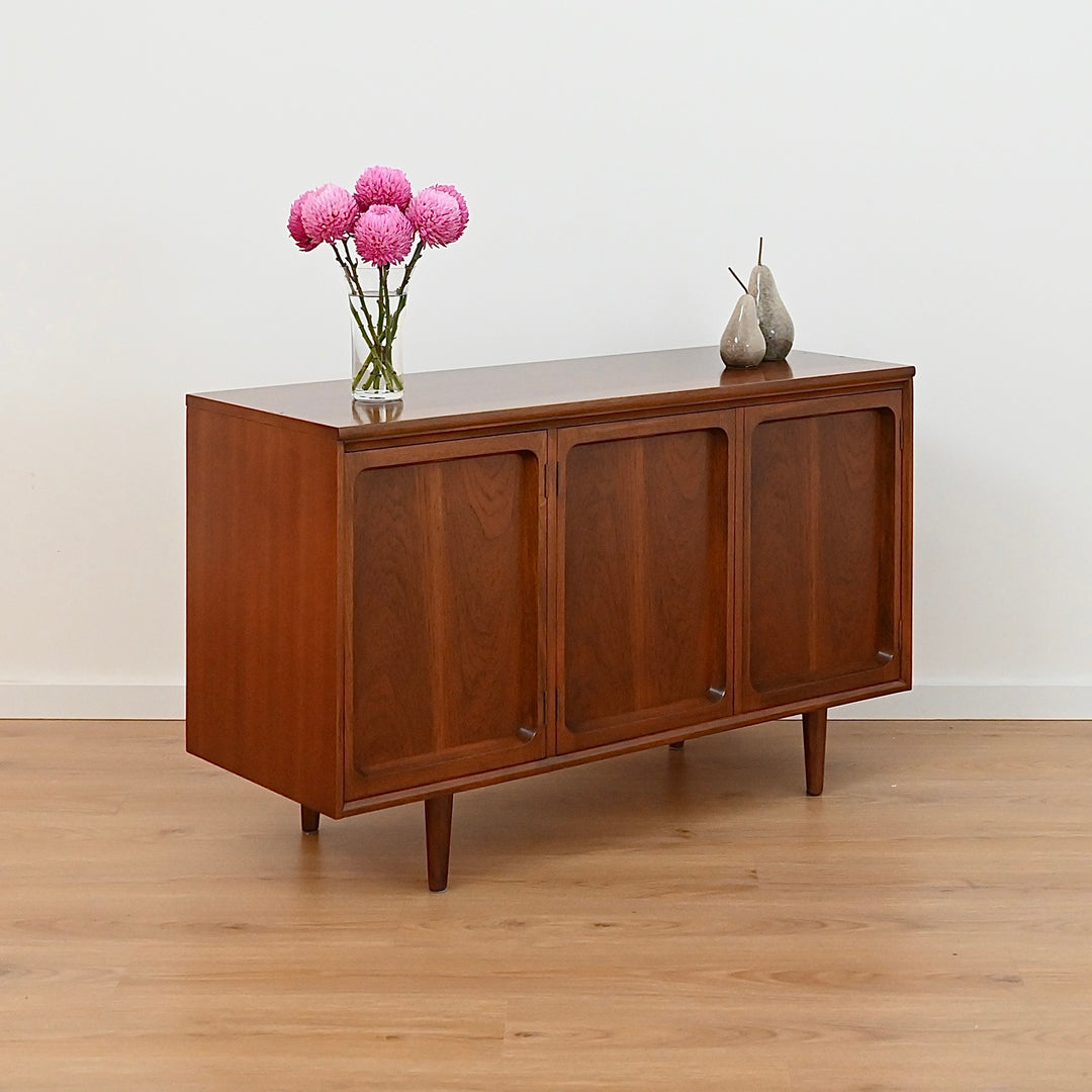 Mid Century Walnut Sideboard Buffet by Chiswell
