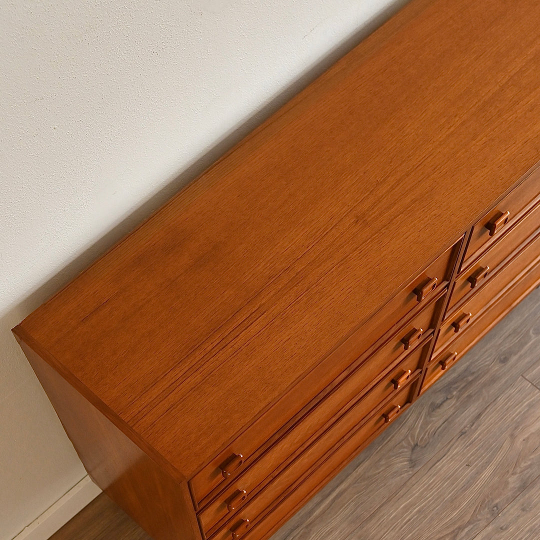 Parker Mid Century Teak Dresser Sideboard Drawers