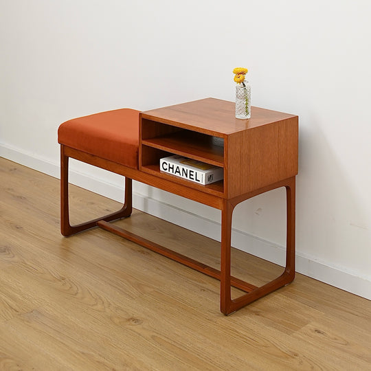 Mid Century Parker Teak Telephone Table Console Table
