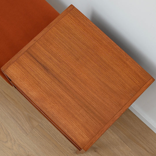 Mid Century Parker Teak Telephone Table Console Table