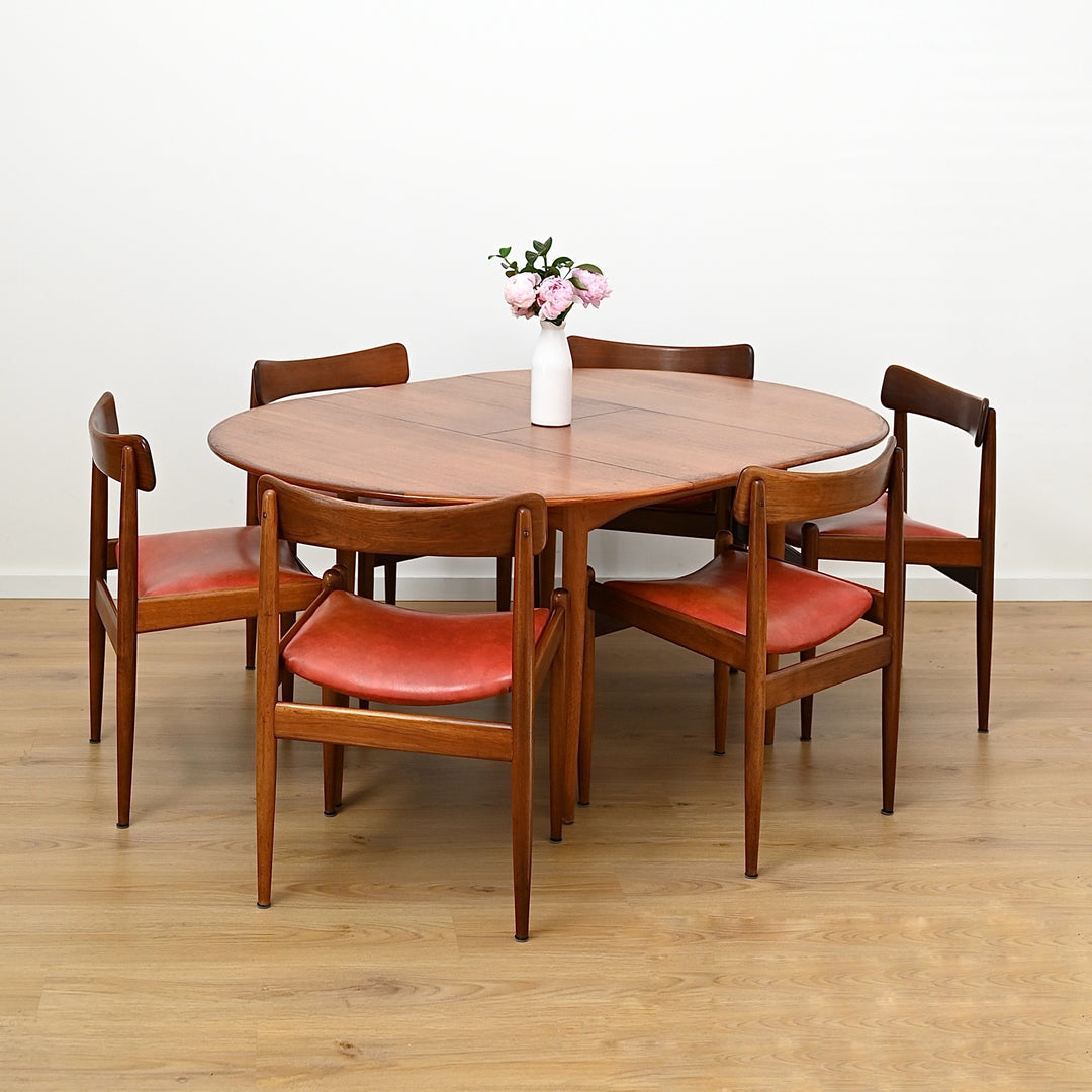 6 x Mid Century Parker Nordic (#105) Dining Chairs