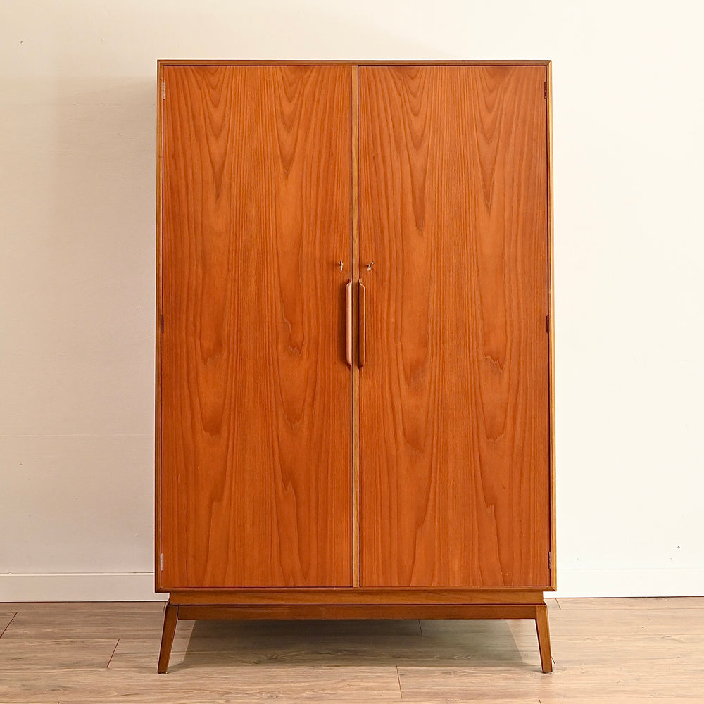 Mid Century Teak Wardrobe Closet by Maison Paul - 2 available