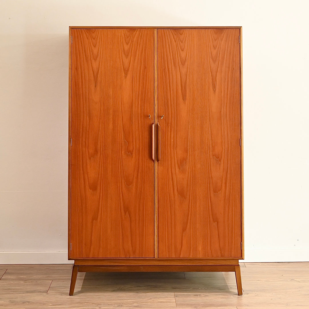 Mid Century Teak Wardrobe Closet by Maison Paul - 2 available