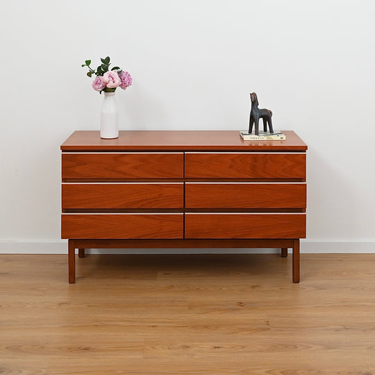 Mid Century Teak “Fleredo” Dresser Drawers by Fler