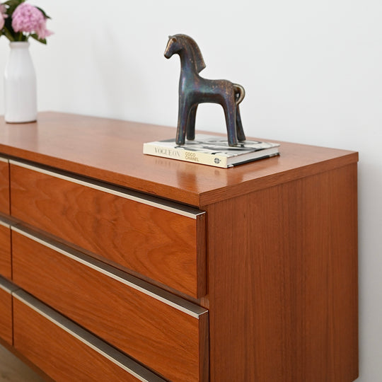 Mid Century Teak “Fleredo” Dresser Drawers by Fler