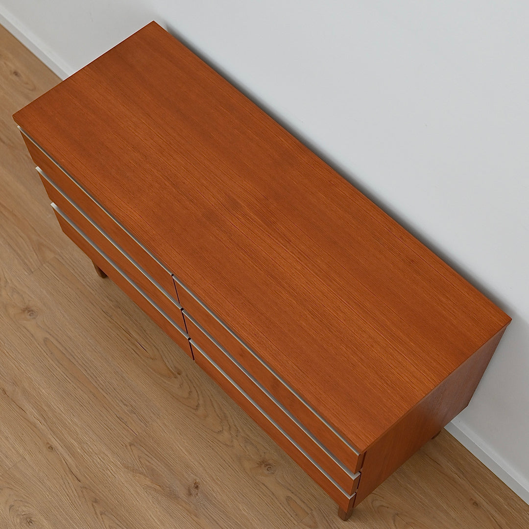 Mid Century Teak “Fleredo” Dresser Drawers by Fler