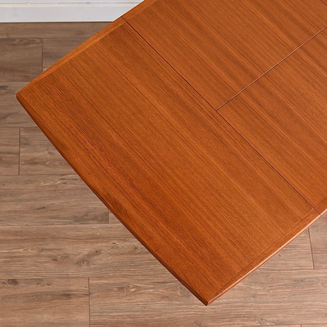 Parker Teak Mid Century Square Extendable Dining Table