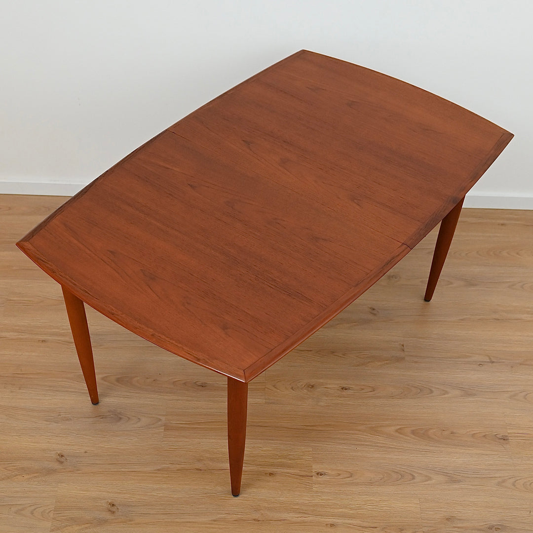 Mid Century Teak Extendable Dining Table by Moderntone - Refinished