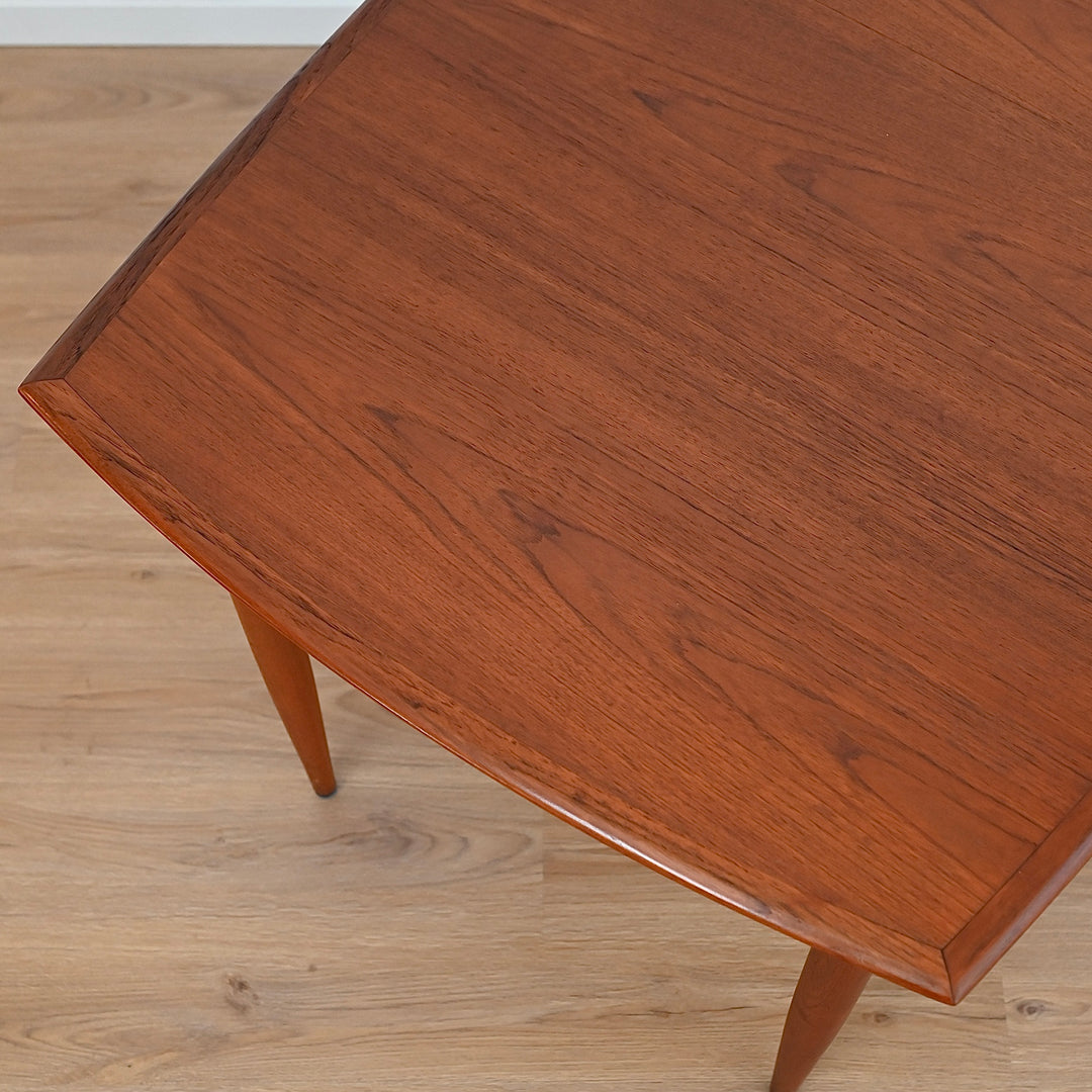 Mid Century Teak Extendable Dining Table by Moderntone - Refinished