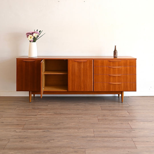 Mid Century Teak Sideboard Buffet by Cressy
