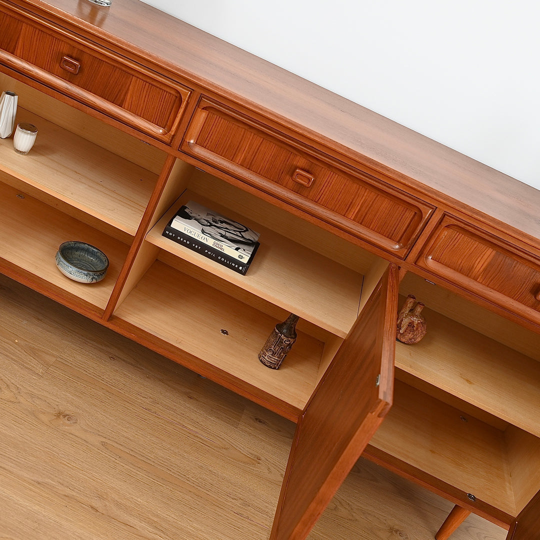Parker Mid Century Teak Sideboard Buffet - Refinished