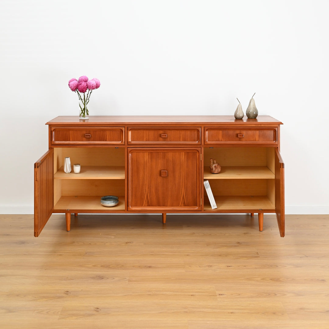 Parker Mid Century Teak Sideboard Buffet - Refinished